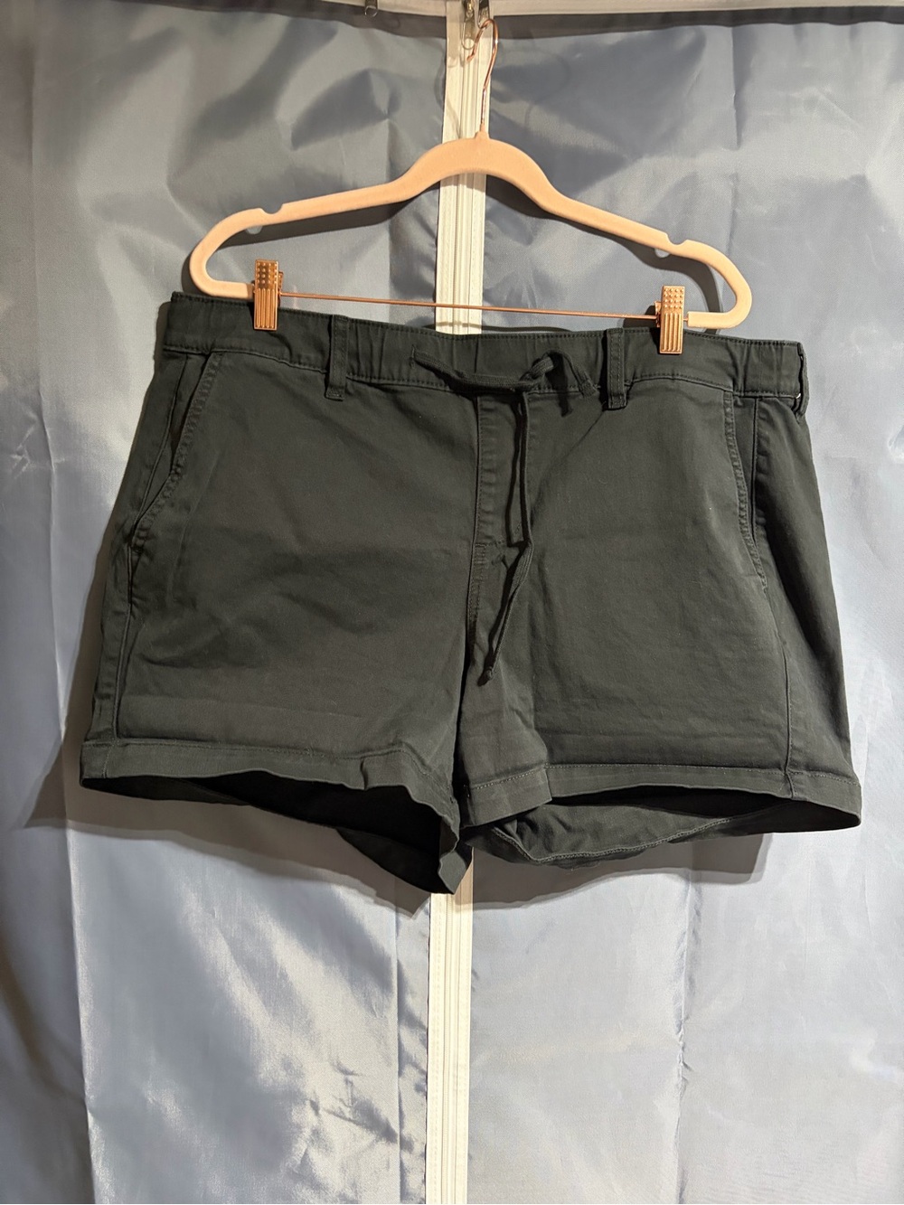 Torrid Black Drawstring Cargo Shorts